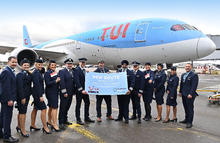 First TUI passenger flight to Singapore takes off from Birmingham Airport