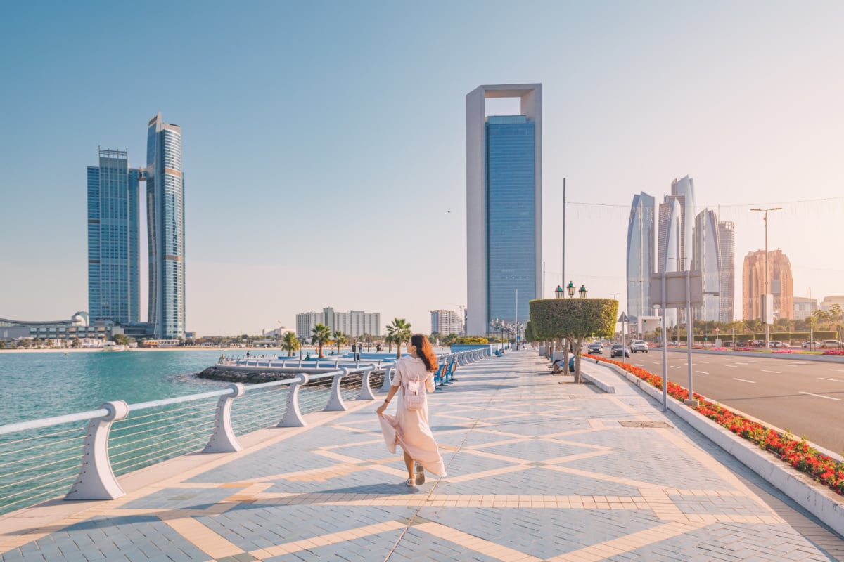 Woman standing in Dubai